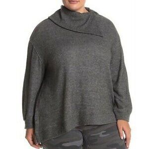 NWT Democracy Asymmetrical Split Neck Knit Sweater Size‎ 1X